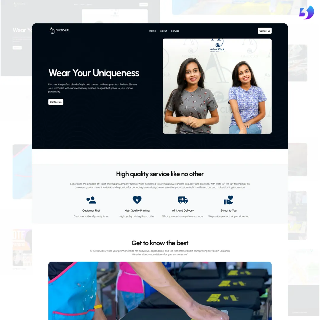 Astra Click — website designed and built by Digitix365