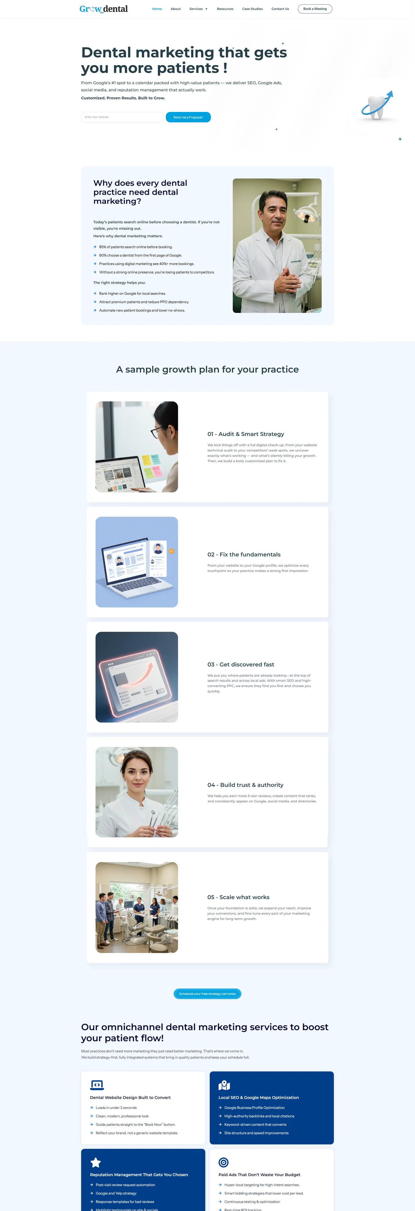 Grow My Dental — Home page
