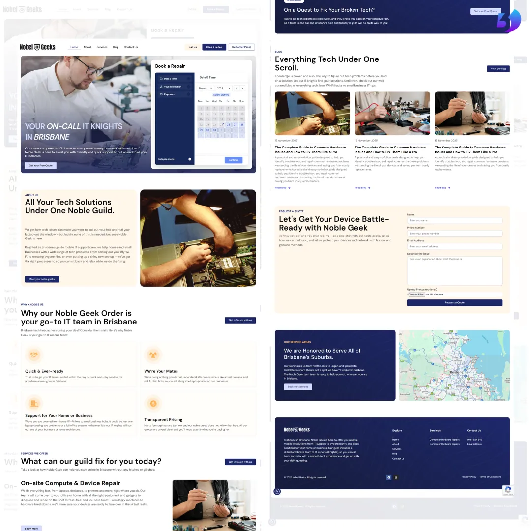 Noble Geeks — website designed and built by Digitix365